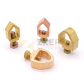 High quality ground rod clamp brass clamp 5/8'' 1/2'' 3/4'' 1'' Rod to cable  for earthing and lightning protection system